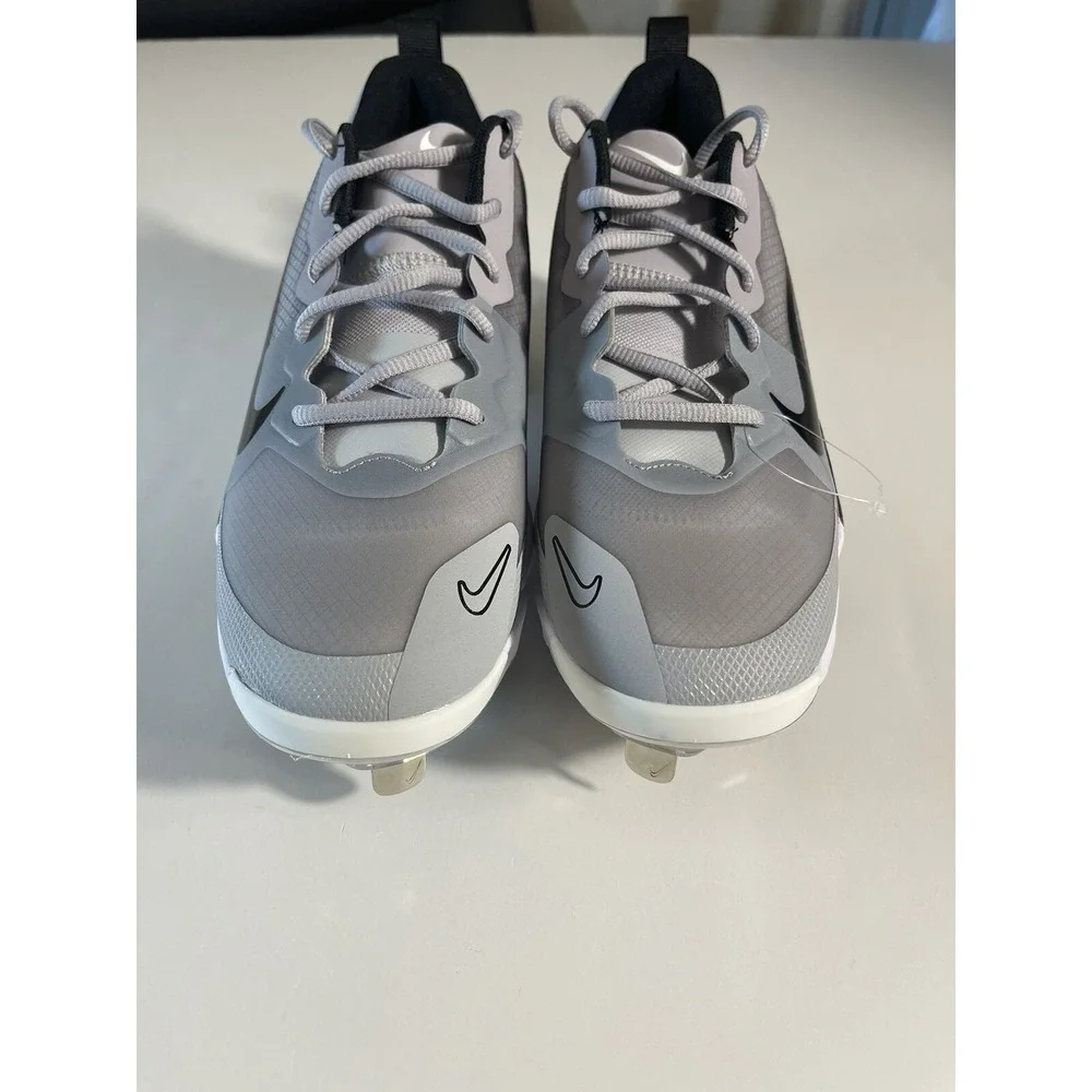 Nike Force Zoom Trout 9 Men's Pro Baseball Cleats Size 7 Gray New